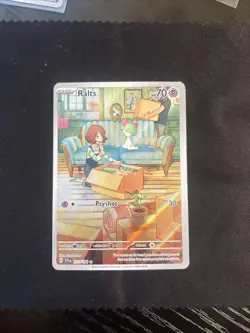 Pokemon TCG Ralts Scarlet & Violet Base Set Holo Illustration Card 211/198 LP - Image 1