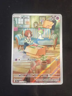 Pokemon TCG Ralts Scarlet & Violet Base Set Holo Illustration Card 211/198 LP - Image 2