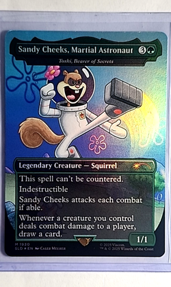 MTG Magic the Gathering SLD Secret Lair Drop Foil Sandy Cheeks Martial Astronaut - Image 1