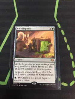 MTG Magic The Gathering Chitterspitter MH2 Rare Green Artifact Squirrel - Image 1