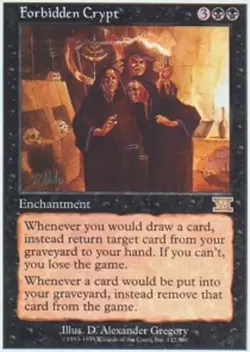 Forbidden Crypt ~ Lightly Played 6th Edition Sixth MTG Magic UltimateMTG Black C - Image 1