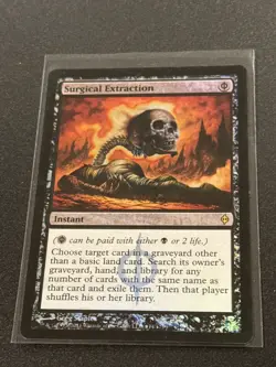 New Phyrexia Surgical Extraction Promo Foil MTG Magic the Gathering NM - Image 1