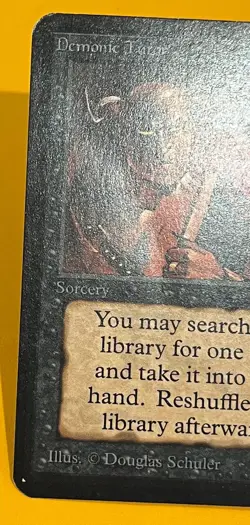 MTG DEMONIC TUTOR Alpha (Fold) (OldManMTG 012-274) - Image 3