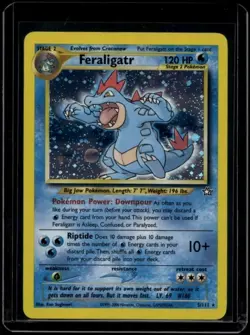 Pokemon TCG Feraligatr 5/111 Neo Genesis Holo Rare LP - Image 1
