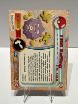Topps Pokemon #109 Koffing Stage 1 TV Animation Edition - Image 2