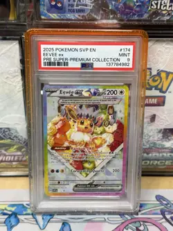 2025 Pokemon EEVEE EX SVP Black Star Promo Super Premium Collection PSA 9 #174 - Image 1