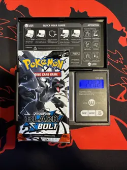 22.82g Heavy - Pokemon TCG S&V - Black Bolt Booster Pack! Semi GOD U - Image 1