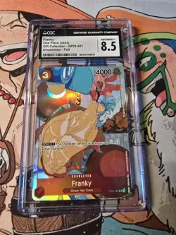 One Piece 2023 Franky OP01-021 Gift Collection Promo • Foil • CGC 8.5 - Image 1