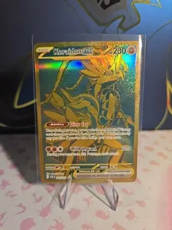 Pokemon Koraidon EX 245/091 Paldean Fates Full Art Ultra Rare Holo Card - Image 1