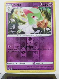 REVERSE HOLO Kirlia 060/198 NM - Chilling Reign Pokemon Card $2 Flat Shipping - Image 1