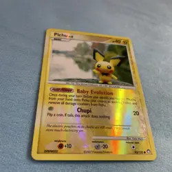 Pichu 2007 Reverse Holo Graphic Pokemon Card Mysterious Treasures 93/123 Y2k MP - Image 3