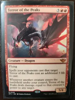 Terror of the Peaks MYTHIC # 149 Outlaws Thunder Junction OTJ Magic Cards MTG - Image 1