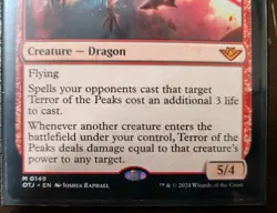 Terror of the Peaks MYTHIC # 149 Outlaws Thunder Junction OTJ Magic Cards MTG - Image 2