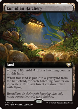 Eumidian Hatchery (Extended Art) [Edge of Eternities Commander] Near Mint - Image 1