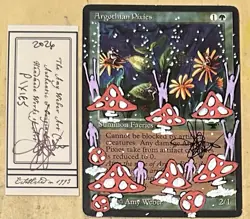 MTG Argothian Pixies Alter Altered Sketch Art Amy WEBER Magic - Image 1