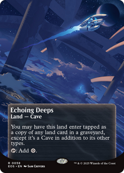 Echoing Deeps (0058) (Borderless) [Edge of Eternities: Stellar Sights] Near Mint - Image 1