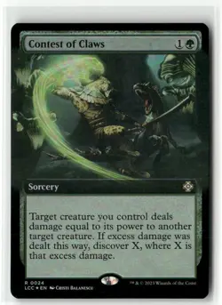 Contest of Claws Extended Art FOIL - Commander The Lost Caverns of Ixalan MTG NM - Image 1