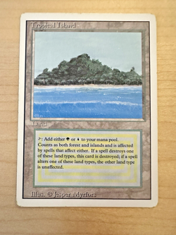 1x Tropical Island MTG 3rd Edition Revised Magic The Gathering Dual Land - Image 1