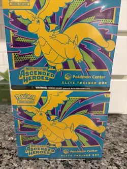 IN HAND Lot Of 2 Ascended Heroes Pokemon Center ETB Elite Trainer Box QUICK SHIP - Image 1