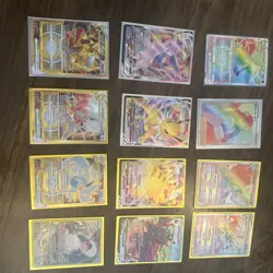 Pokemon TCG Sword And Shield Ultra Rare 12 Card Lot - Image 1