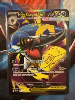 Pokemon TCG Mega Sharpedo EX 113/094 Phantasmal Flames Ultra Rare - NM - Image 1