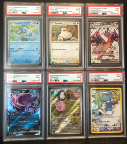 Pokemon Lot of 6 PSA 9 Mint Japanese English Snorlax Gengar Squirtle Charizard - Image 1