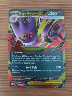 2025 Pokemon Mega Gengar ex Double Rare Holo 056/094 - Phantasmal Flames - NM - Image 1