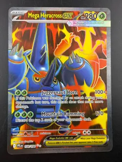 Pokemon TCG Mega Heracross EX 108/094 Phantasmal Flames Ultra Rare NM - Image 1