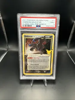 Pokemon TCG Umbreon 17/17 Celebrations Classic Collection PSA 9 - Image 1