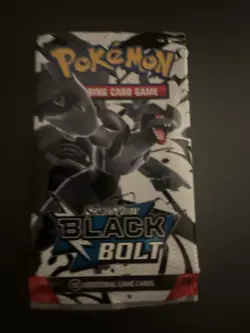 Heavy 22.65g Pokemon TCG SV 10.5 Black Bolt Booster Pack Sealed! - Image 2