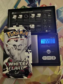 Very Heavy! 22.80g Pokemon TCG SV10.5 White Flare Booster Pack Sealed! - Image 1