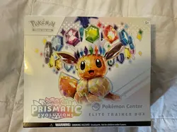 Pokemon Center Prismatic Evolutions ETB Elite Trainer Box Sealed - Image 1