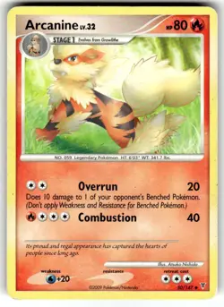 Pokemon Arcanine Supreme Victors SV 50/147 Uncommon Fire Stage 1 Evolution MP - Image 1