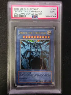 2003 YU-GI-OH! OBELISK THE TORMENTOR Game Boy GBI-002 - PSA 9 - Image 1
