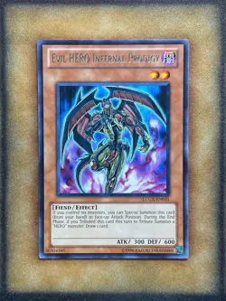 Yugioh Evil HERO Infernal Prodigy LCGX-EN031 Rare NM - Image 1