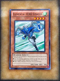 Yugioh Elemental HERO Stratos LCGX-EN024 Common 1st Ed NM - Image 1