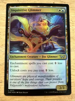 1x Inquisitive Glimmer | FOIL | Duskmourn: House of Horror | MTG Magic Cards - Image 1