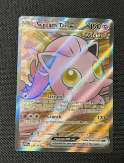 Pokemon TCG Scream Tail EX Full Art Holo Card 197/167 Twilight Masquerade - Image 1