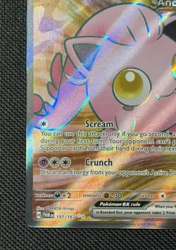 Pokemon TCG Scream Tail EX Full Art Holo Card 197/167 Twilight Masquerade - Image 2