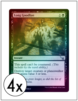 4x Long Goodbye, Foil, Magic the Gathering, MTG NM - Image 1
