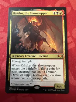 MTG Magic the Gathering Rakdos, the Showstopper (199/296) Ravnica Allegiance - Image 1