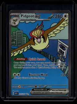 Pokemon TCG Pidgeot ex 225/197 Obsidian Flames Special Illustration NM - Image 1