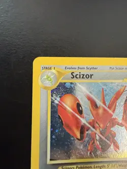 Pokemon TCG Scizor Neo Discovery 10/75 Holo Unlimited Rare LP- - Image 3