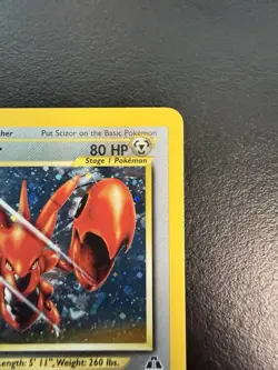Pokemon TCG Scizor Neo Discovery 10/75 Holo Unlimited Rare LP- - Image 4