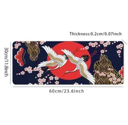 TCG, Playmat. Cranes & Cherry Blossom Playmat. MTG, Pokemon, Yugioh - Image 2