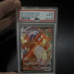 Pokemon Charizard VMAX Full Art Ultra Rare Holo 020/189 Darkness Ablaze PSA 10 - Image 1
