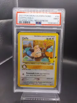 PSA 9 Pokemon Celebrations Cleffa Holo #20 Classic Collection Neo Genesis - Image 1