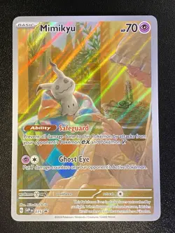 Mimikyu Full Art 075 English S&V Black Star Promo Pokemon TCG NM Free Ship - Image 1