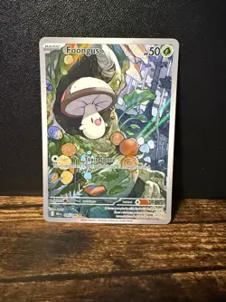 Pokemon Foongus 095/086 Illustration Rare Holo BLK 50 HP Toxic Spore - Image 1