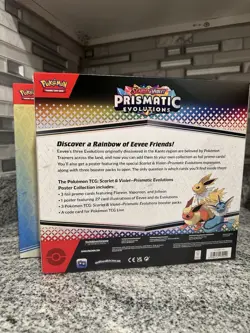 Pokemon TCG Scarlet & Violet Prismatic Evolutions Poster Collection Box - Image 3